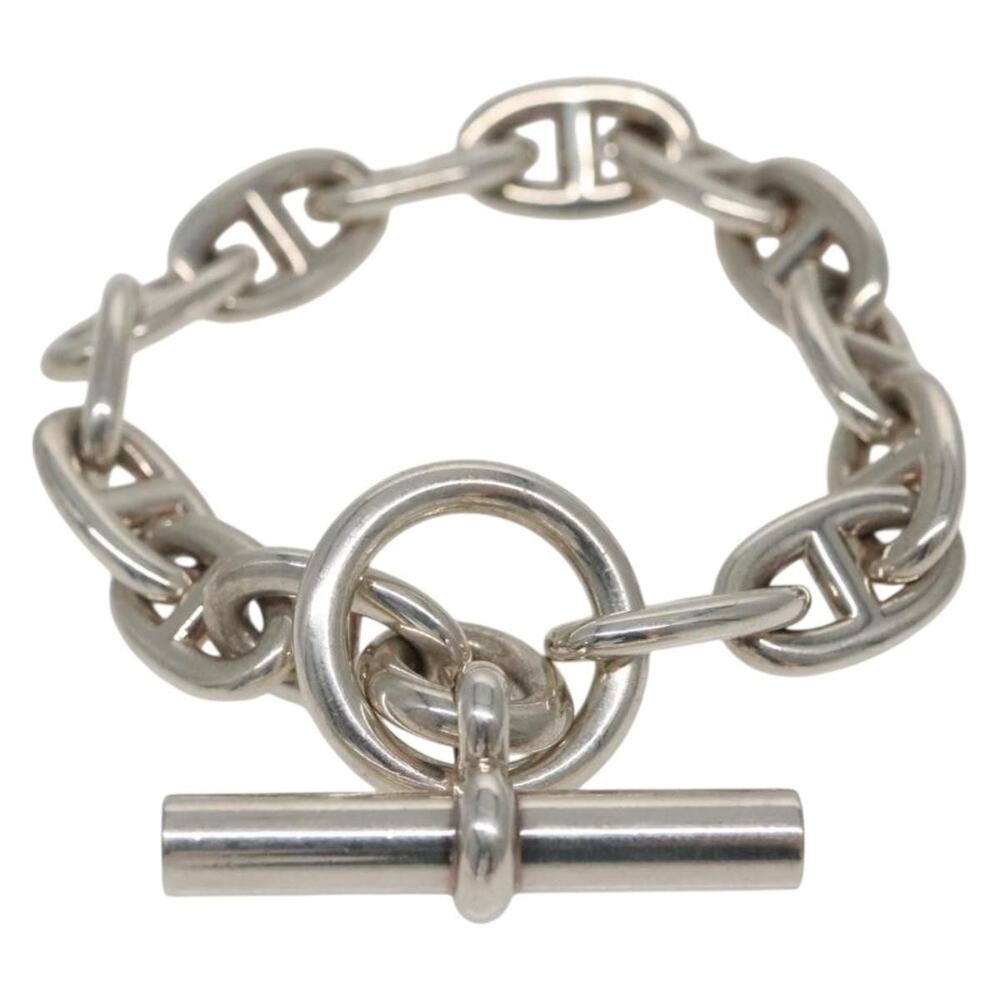 Hermes Chaine D'ancre MM Bracelet Ag925 14 Links Silver
